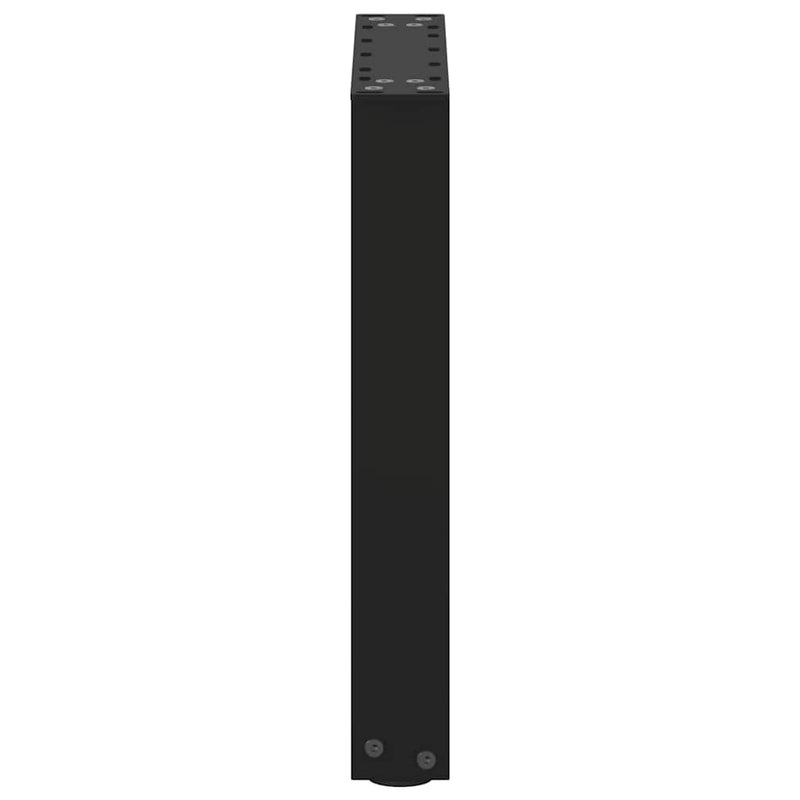 vidaXL 2 db fekete, U alakú acél dohányzóasztal láb 38x(42-43) cm