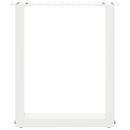 vidaXL 2 db U alakú fehér dohányzóasztal láb 38x(42-43) cm acél