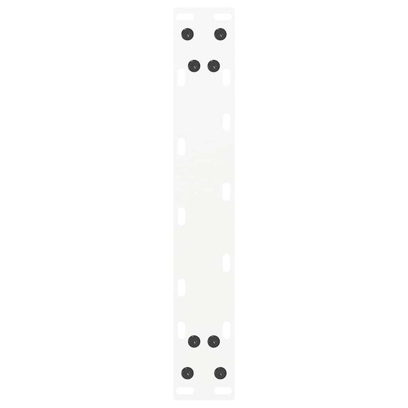 vidaXL 2 db U alakú fehér dohányzóasztal láb 38x(42-43) cm acél