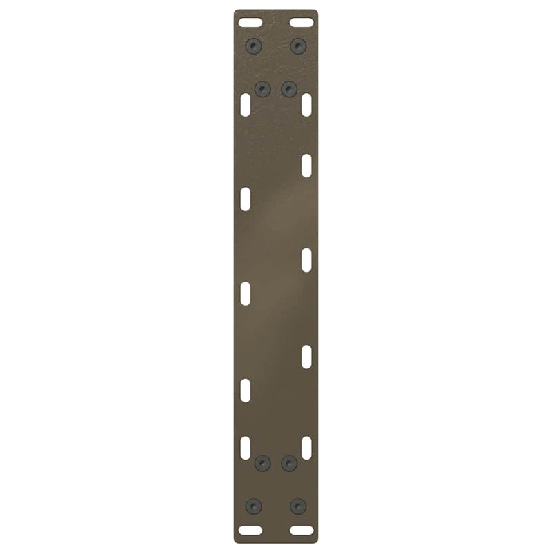 vidaXL 2 db U alakú natúr acél dohányzóasztal láb 38x(42-43) cm