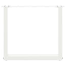 vidaXL 2 db U alakú dohányzóasztal láb fehér 50 x (42-43) cm acél dohányzóasztalhoz