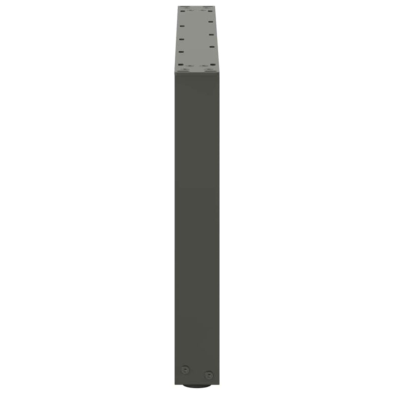 vidaXL 2 db antracitszürke, U alakú acél dohányzóasztal láb 60 x (42-43) cm