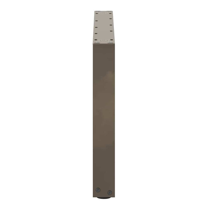 vidaXL 2 db U alakú natúr acél dohányzóasztal láb 60x(42-43) cm