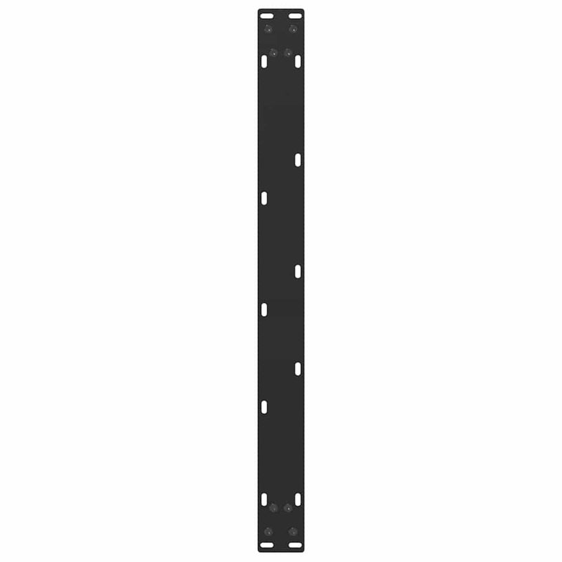 vidaXL 2 db U alakú dohányzóasztal láb fekete 70 x (42-43) cm acél dohányzóasztal láb