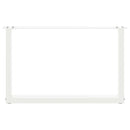 vidaXL 2 db U alakú dohányzóasztal láb fehér 70 x (42-43) cm acél