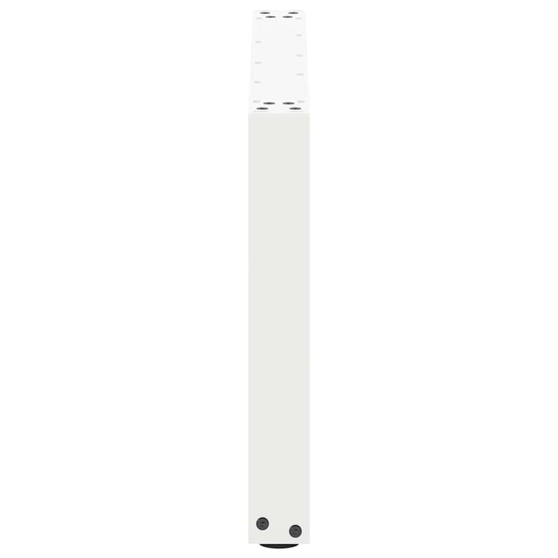 vidaXL 2 db U alakú dohányzóasztal láb fehér 70 x (42-43) cm acél