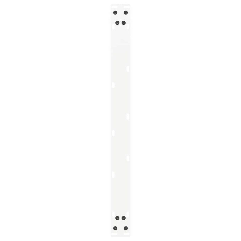 vidaXL 2 db U alakú dohányzóasztal láb fehér 70 x (42-43) cm acél