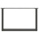 vidaXL 2 db antracitszürke, U alakú dohányzóasztal láb 70 x (42-43) cm acél