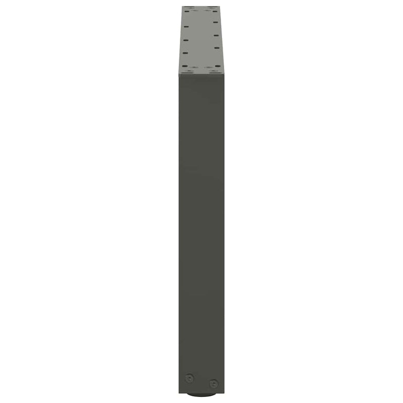 vidaXL 2 db antracitszürke, U alakú dohányzóasztal láb 70 x (42-43) cm acél