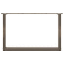 vidaXL 2 db U alakú natúr acél dohányzóasztal láb 70 x (42-43) cm