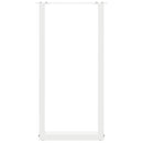 vidaXL 2 db fehér U alakú konzolasztal láb 28 x (72-73) cm acél
