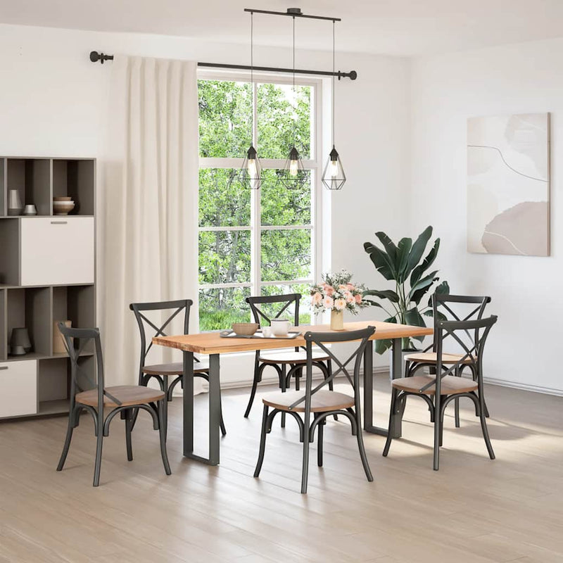 vidaXL 2 db antracitszürke U-alakú acél konzolasztal láb 28x(72-73) cm