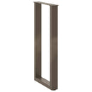 vidaXL 2 db U alakú natúr acél konzolasztal láb 28 x (72-73) cm