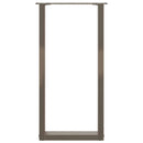 vidaXL 2 db U alakú natúr acél konzolasztal láb 28 x (72-73) cm