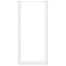 vidaXL 2 db fehér, U alakú acél konzolasztal láb 38x(72-73) cm