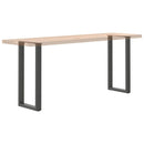 vidaXL 2 db antracitszürke U-alakú acél konzolasztal láb 38x(72-73) cm