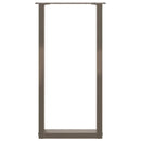 vidaXL 2 db U alakú natúr acél konzolasztal láb 38x(72-73) cm