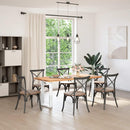 vidaXL 2 db U alakú étkezőasztal láb fehér 50 x (72-73) cm acél étkezőasztal láb