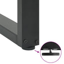 vidaXL 2 db antracitszürke, U alakú acél étkezőasztal láb 50 x (72-73) cm