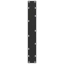 vidaXL 2 db U alakú étkezőasztal láb fekete 60 x (72-73) cm acél étkezőasztal láb