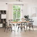 vidaXL 2 db U alakú étkezőasztal láb fehér 60 x (72-73) cm acél étkezőasztal láb