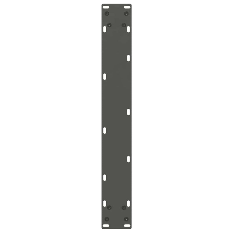 vidaXL 2 db antracitszürke, U alakú étkezőasztal láb 60 x (72-73) cm acél
