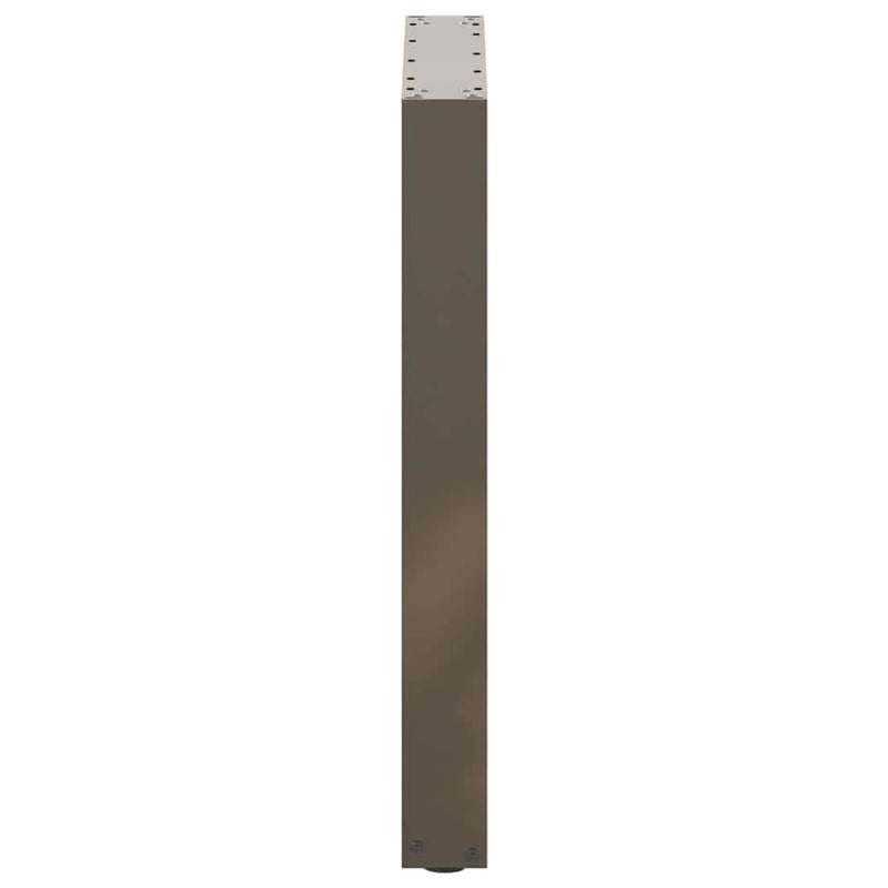 vidaXL 2 db U alakú étkezőasztal láb natúr acélból 60 x (72-73) cm