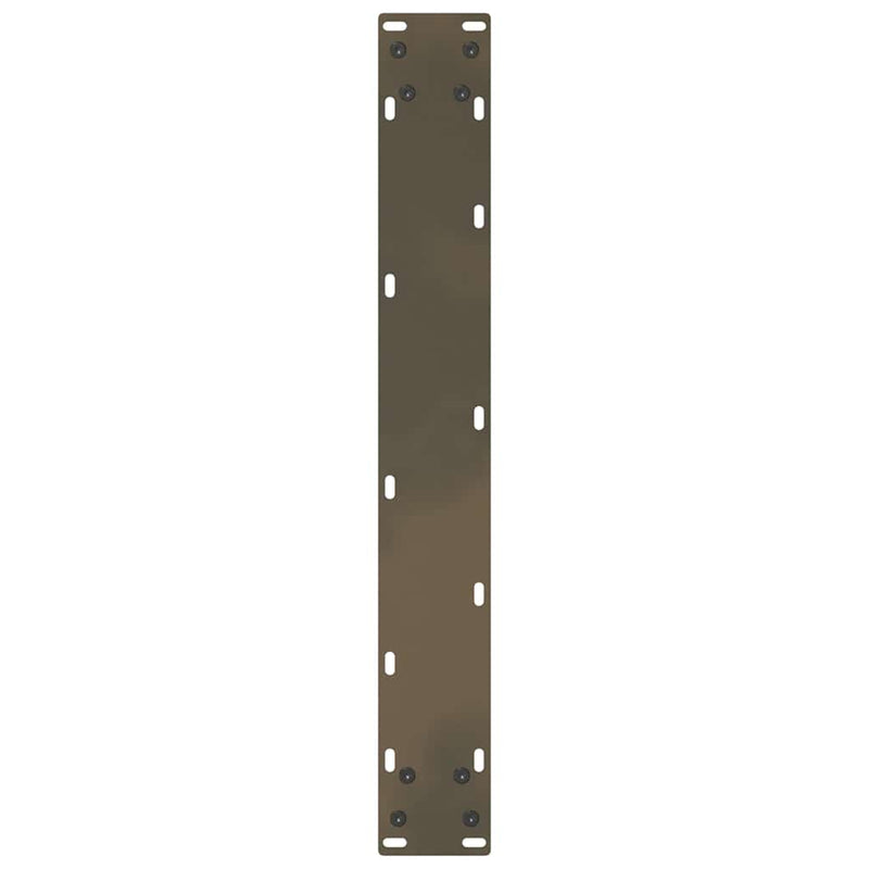 vidaXL 2 db U alakú étkezőasztal láb natúr acélból 60 x (72-73) cm