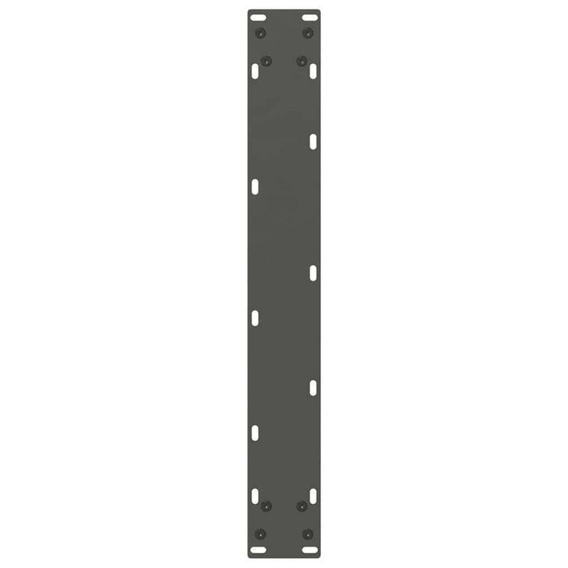vidaXL 2 db antracitszürke, U alakú étkezőasztal láb 70 x (72-73) cm acél
