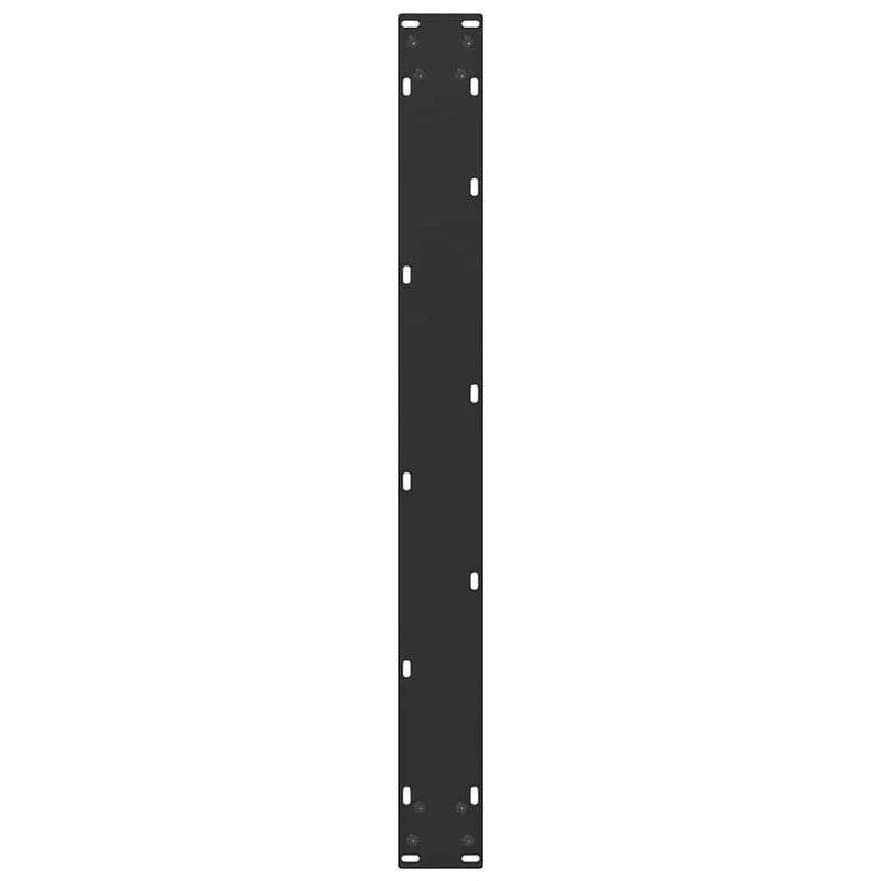 vidaXL 2 db U alakú étkezőasztal láb fekete 80 x (72-73) cm acél étkezőasztal láb