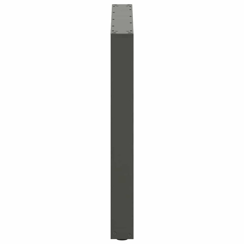 vidaXL 2 db antracitszürke, U alakú acél étkezőasztal láb 80 x (72-73) cm