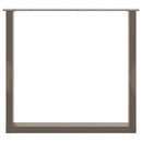 vidaXL 2 db U alakú étkezőasztal láb natúr acél 80x(72-73) cm