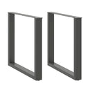 vidaXL 2 db antracitszürke, U alakú acél étkezőasztal láb 90 x (72-73) cm