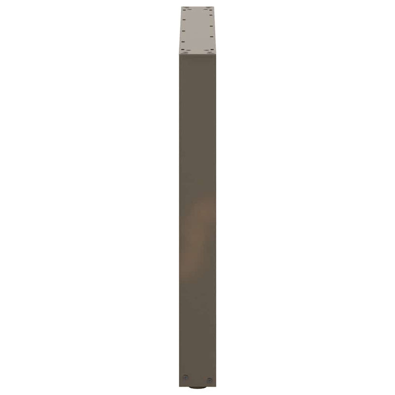 vidaXL 2 db U alakú étkezőasztal láb natúr acélból 90 x (72-73) cm
