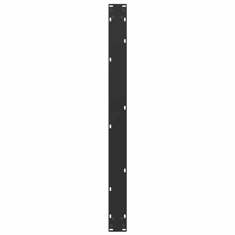 vidaXL 2 db U alakú étkezőasztal láb fekete 100 x (72-73) cm acél étkezőasztalhoz
