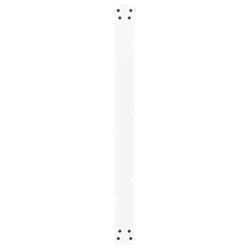 vidaXL 2 db U alakú étkezőasztal láb fehér 100 x (72-73) cm acél étkezőasztal láb