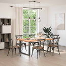 vidaXL 2 db antracitszürke, U alakú étkezőasztal láb 100 x (72-73) cm acél