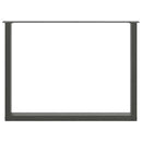 vidaXL 2 db antracitszürke, U alakú étkezőasztal láb 100 x (72-73) cm acél