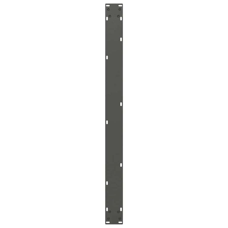 vidaXL 2 db antracitszürke, U alakú étkezőasztal láb 100 x (72-73) cm acél