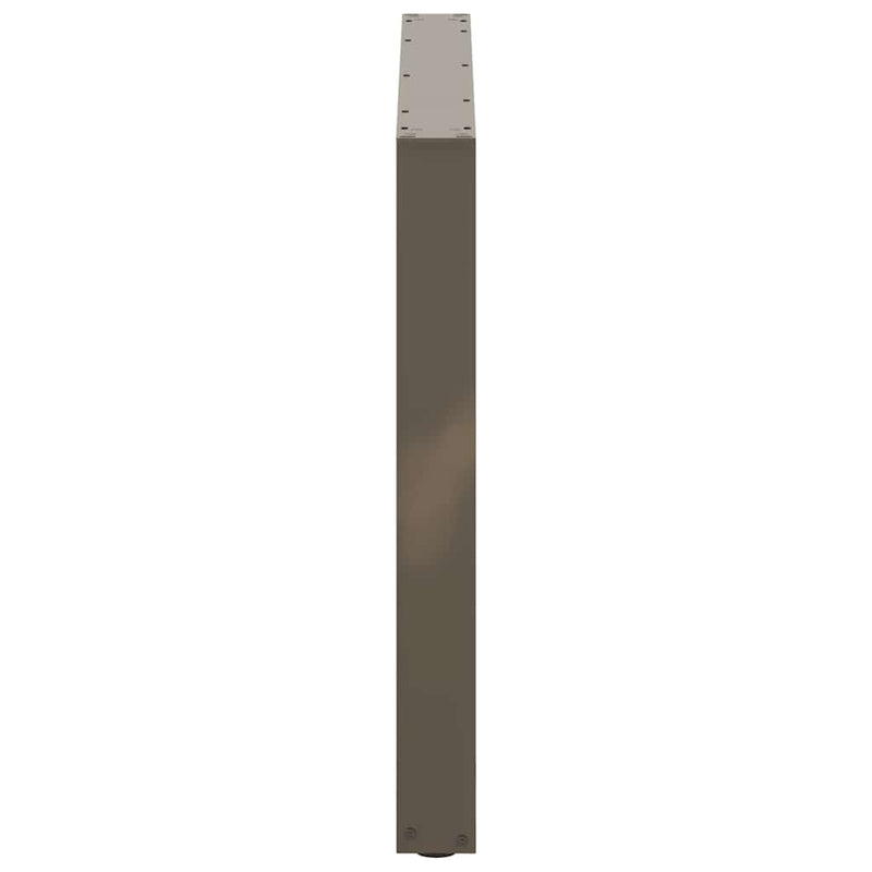 vidaXL 2 db U alakú étkezőasztal láb natúr acélból 100 x (72-73) cm acél