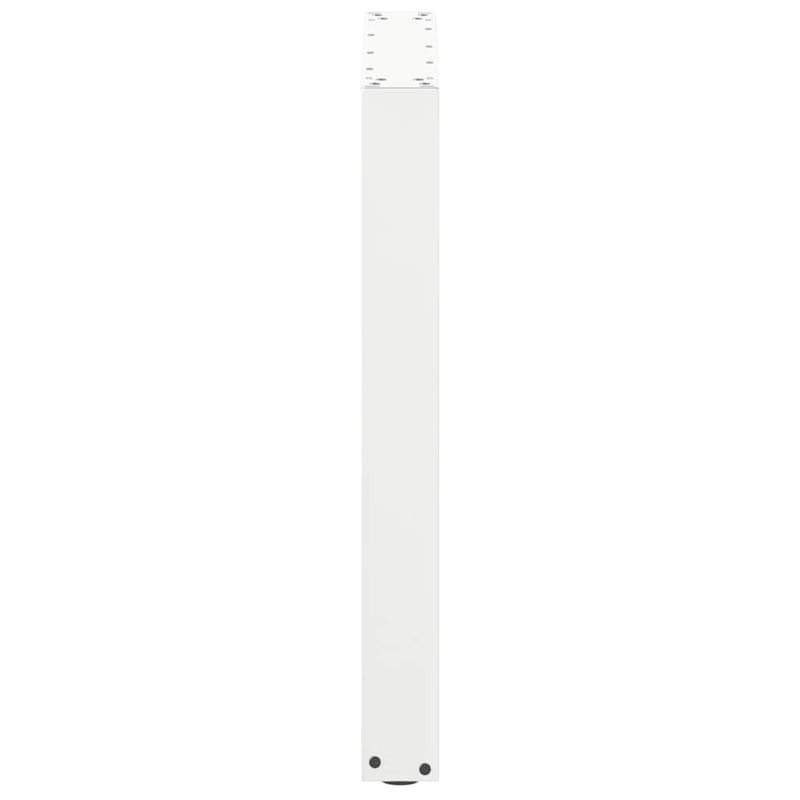 vidaXL 3 db U alakú étkezőasztal láb fehér 70 x (72-73) cm acél étkezőasztal láb