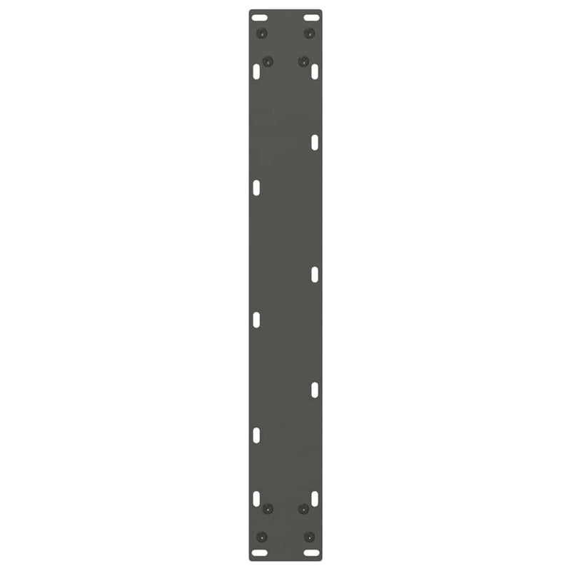 vidaXL 3 db antracitszürke, U alakú étkezőasztal láb 70 x (72-73) cm acél