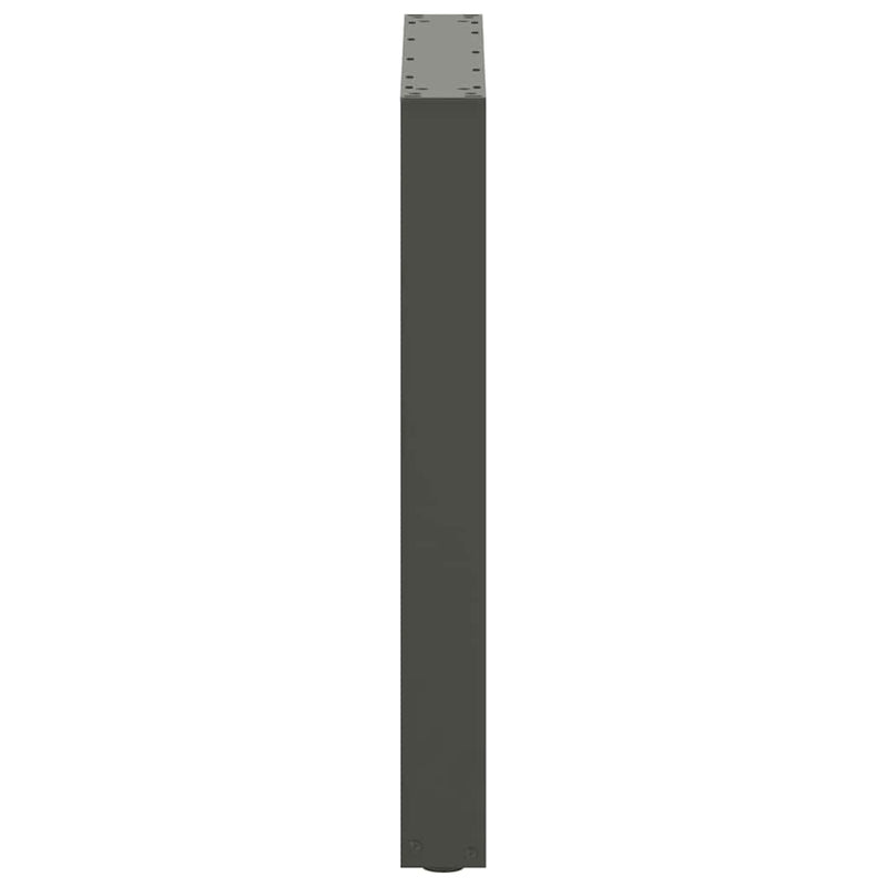 vidaXL 3 db U alakú étkezőasztal láb natúr acélból 70 x (72-73) cm