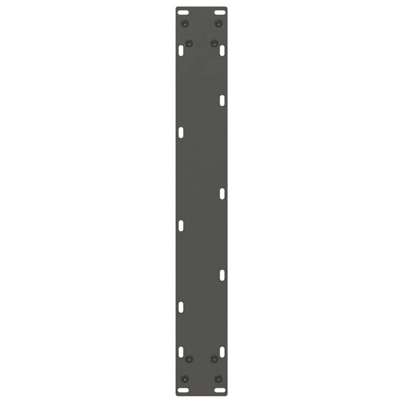 vidaXL 3 db U alakú étkezőasztal láb natúr acélból 70 x (72-73) cm