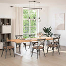 vidaXL 3 db U alakú étkezőasztal láb fehér 80 x (72-73) cm acél étkezőasztal láb