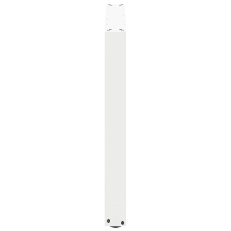 vidaXL 3 db U alakú étkezőasztal láb fehér 80 x (72-73) cm acél étkezőasztal láb