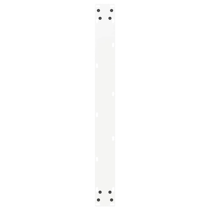 vidaXL 3 db U alakú étkezőasztal láb fehér 80 x (72-73) cm acél étkezőasztal láb