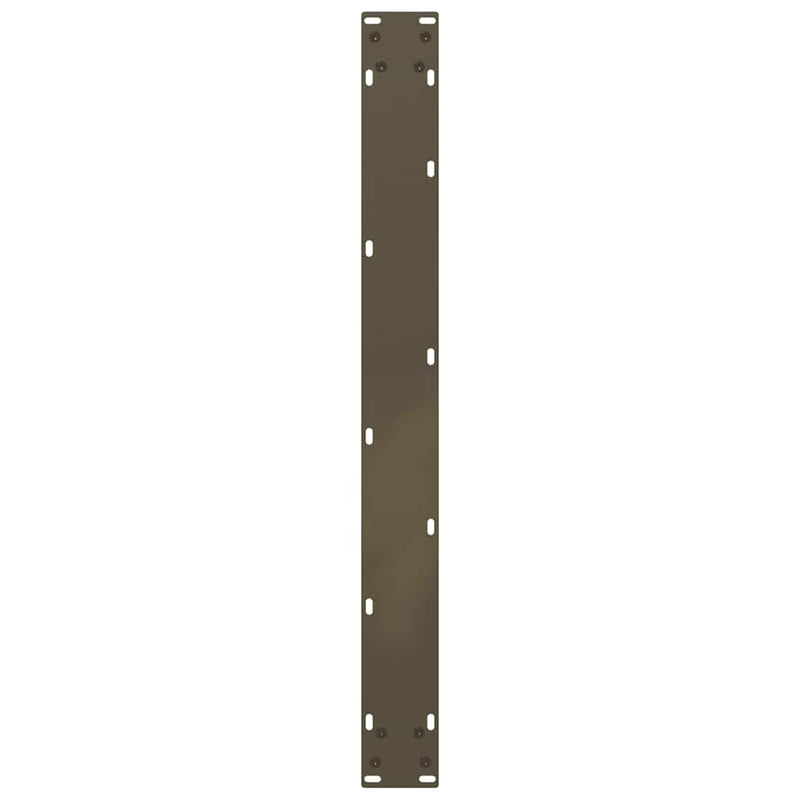 vidaXL 3 db U alakú étkezőasztal láb natúr acél 80x(72-73) cm