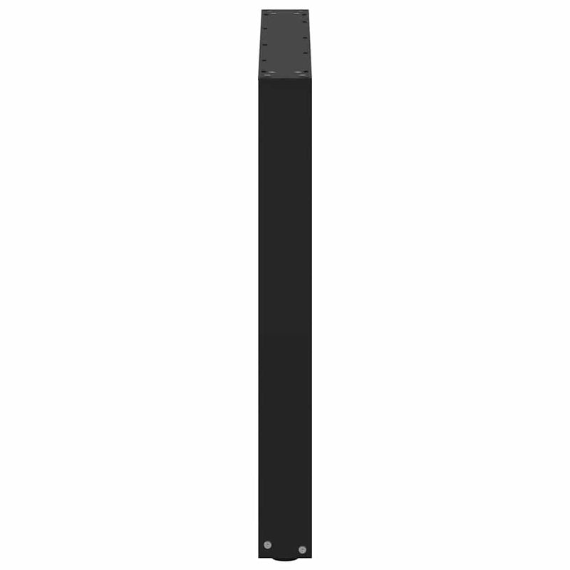 vidaXL 3 db U alakú étkezőasztal láb fekete 90 x (72-73) cm acél étkezőasztal láb
