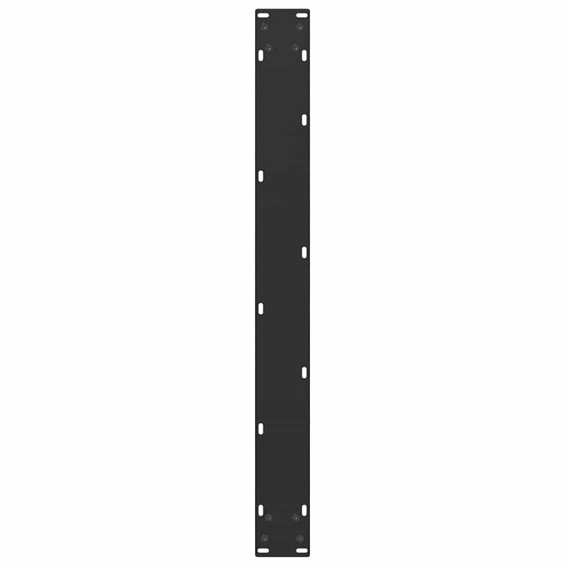vidaXL 3 db U alakú étkezőasztal láb fekete 90 x (72-73) cm acél étkezőasztal láb